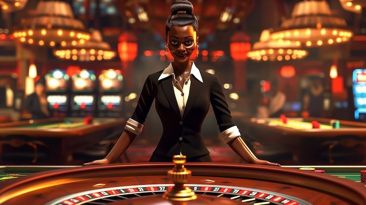 Dealer profesional memandu sesi baccarat langsung di platform qr956 Indonesia